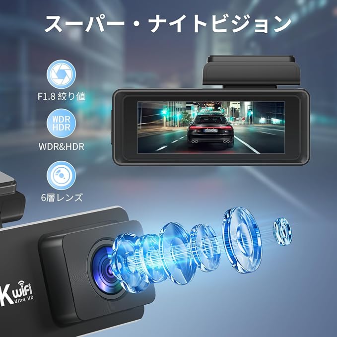 前後同時録画で死角をなくす